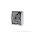 Factory Price Single Schuko Power Outlet With Shutter